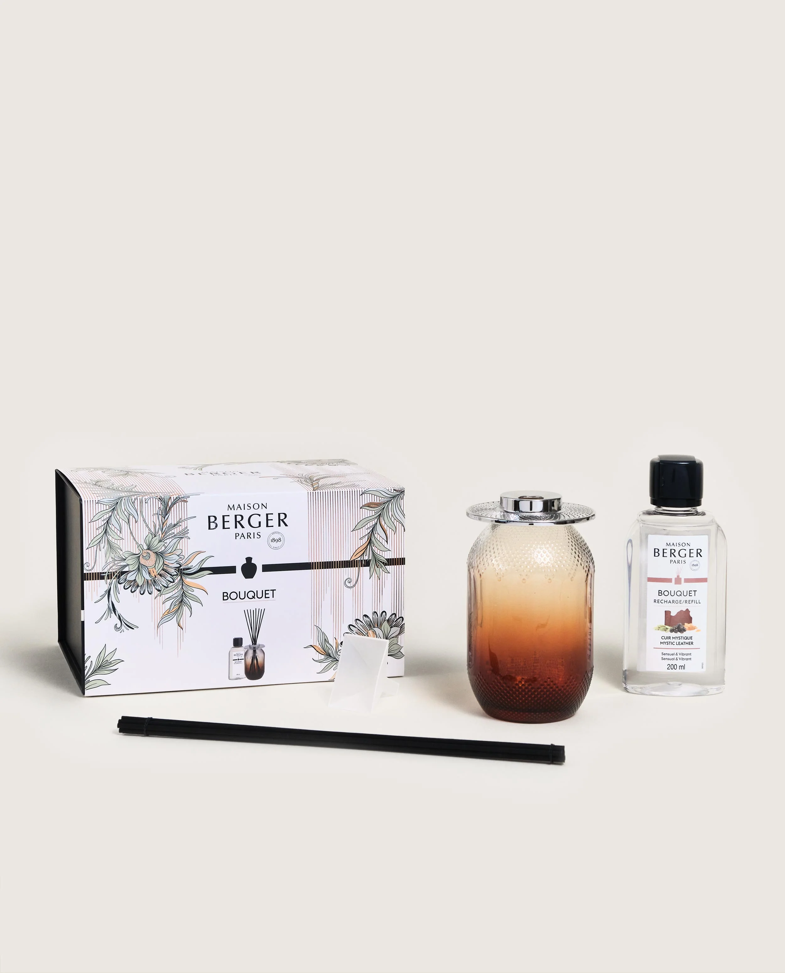 Evanescence Reed Diffuser Gift Set + Mystic Leather—Fawn - Image 4