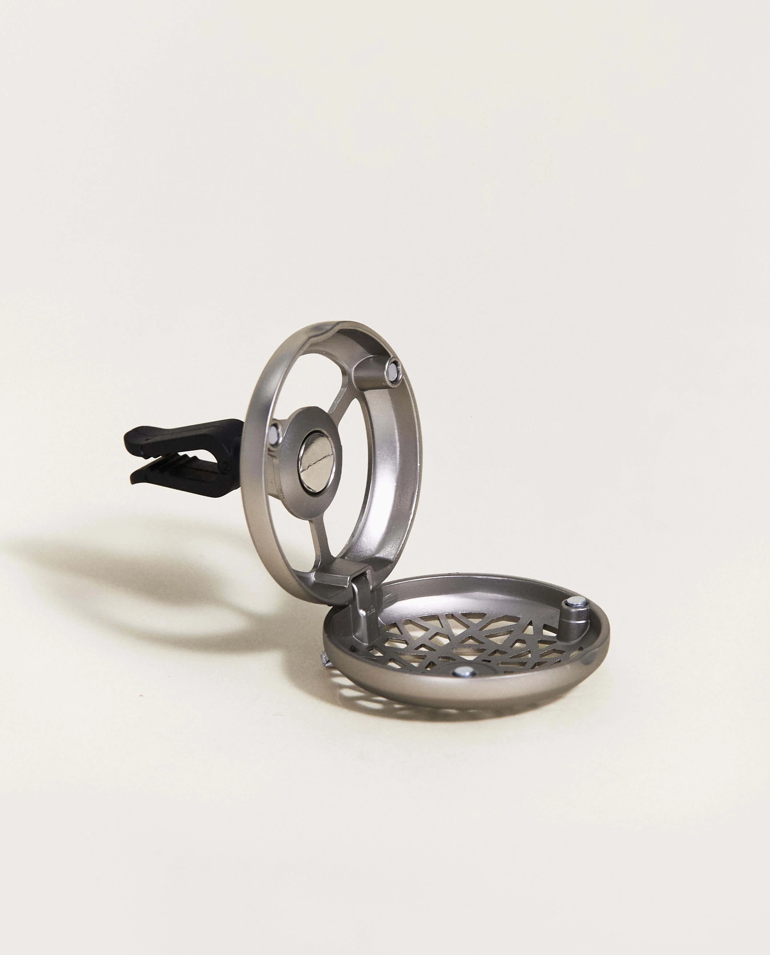 Graphic Car Diffuser Vent Clip—Matte Silver - Image 3